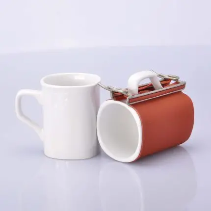 Силіконовий обтискач для чашки "Nescafe" 9,5 oz (червоний)
