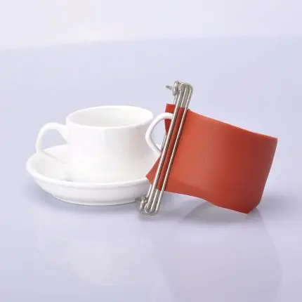 Силіконовий пояс 5oz для кавової чашки (червоний)