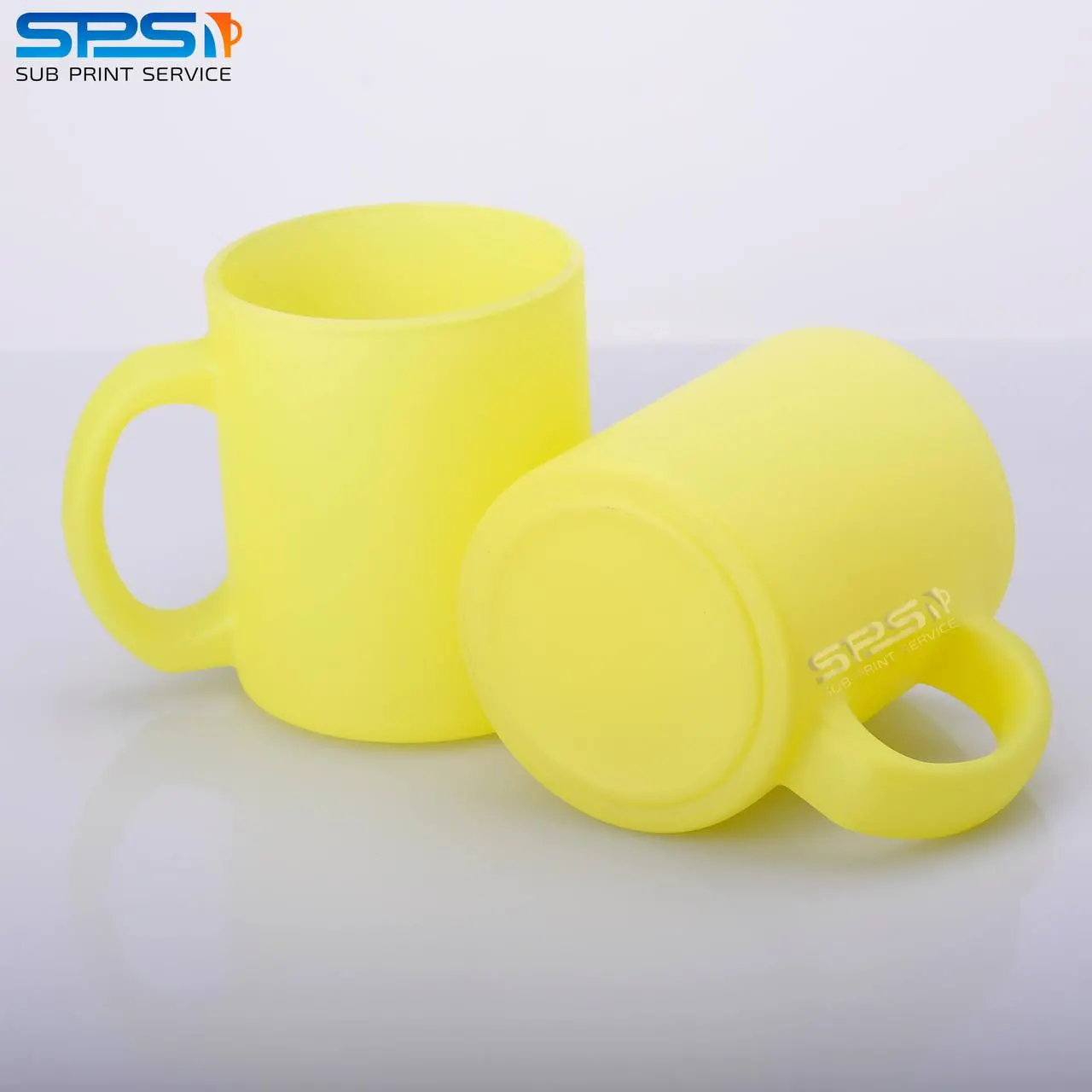 Чашка для сублимации стекло 330 мл флуоресцентная (желтый)