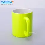 Чашка для сублімації НЕОН жовтий 330 мл