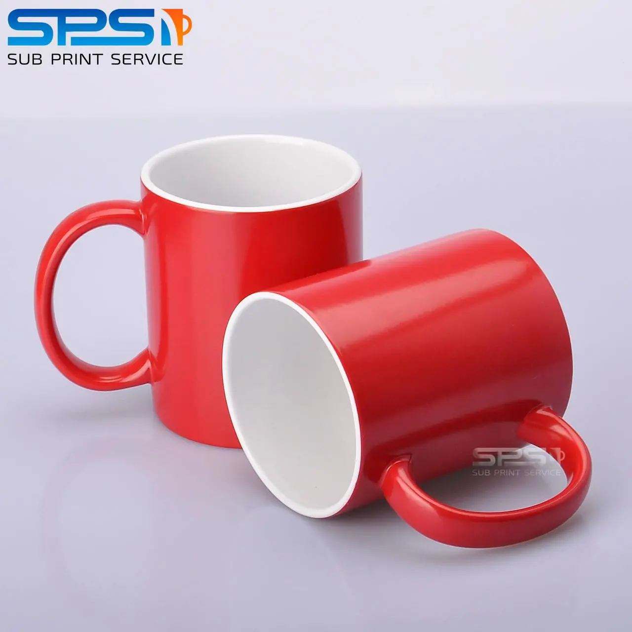 Чашка для сублимации хамелеон ПОЛУГЛЯНЕЦ 330 мл (красный)