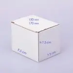 Упаковка белая для чашек 150мл, 170мл
