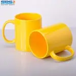Чашка для сублимации желтая FULL COLOR 330мол