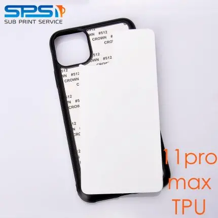 Чохол для сублімації 2D iPhone 11ProMax TPU (чорний)