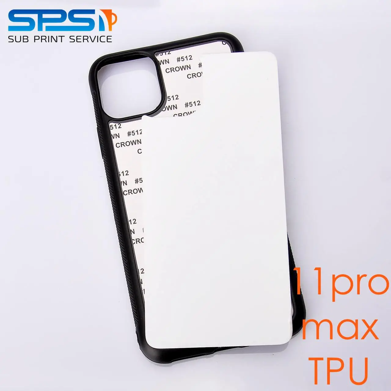 Чохол для сублімації 2D iPhone 11ProMax TPU (чорний)