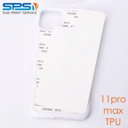 Чохол для сублімації 2D iPhone 11ProMax TPU (білий)