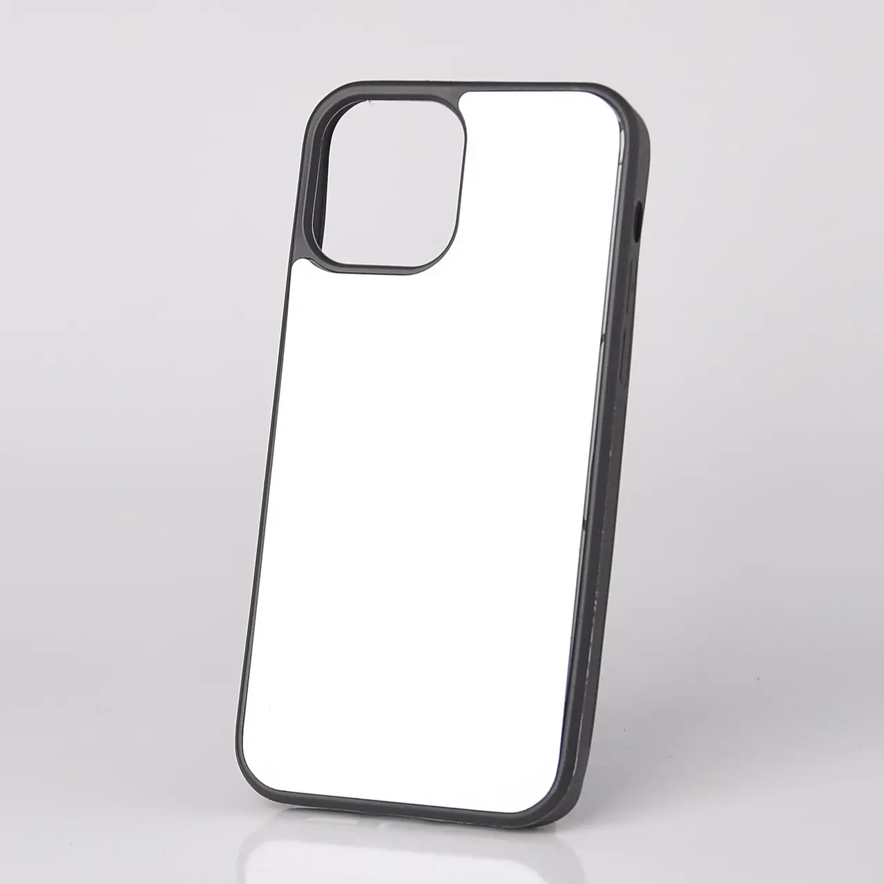 Чехол для сублимационной сублимации 2D iPhone 12 TPU (черный)