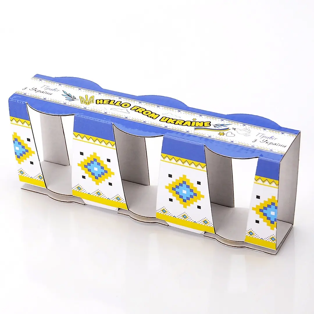 Набір чарок Україна мапа в упаковці (3шт)