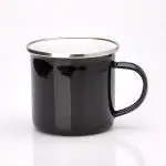 Кружка для сублимации металлическая с ободком хамелеон глянец 370 ml
