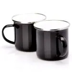 Кружка для сублимации металлическая с ободком хамелеон глянец 370 ml
