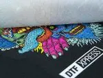 DTF (ДТФ) наклейка для переноски. Печать на футболках, одежде