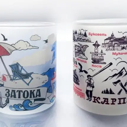 Печать на стеклянных чашках
