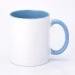 Чашка для сублимационной сублимации coral blue внутри и ручка 330 мл