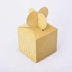 Упаковка для чашек из картона Глиттер (золотая полоска)